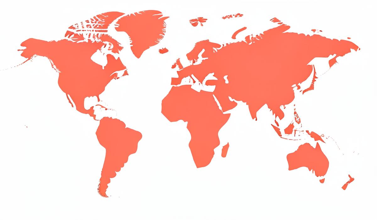 World map showing the countries where Choose Change volunteers are based